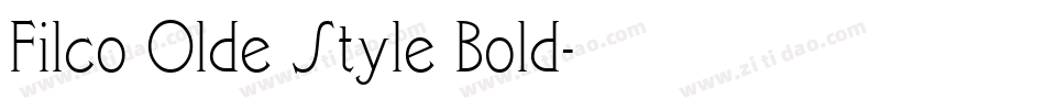 Filco Olde Style Bold字体转换